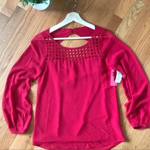Lost April Red Blouse